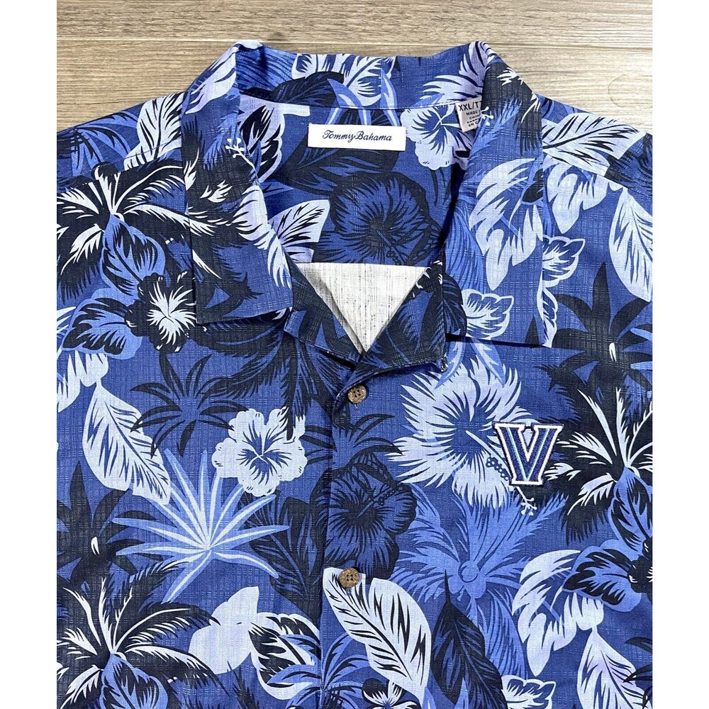 Tommy Bahama Hawaiian Villanova Embroidered Button Down Short Sleeve Shirt XXL - Picture 6 of 13